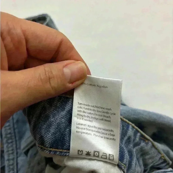 Insane Gene High Waist “Mom” Distress Cutout Hem Tapered Ankle Jeans Size 5/26 - Picture 11 of 15